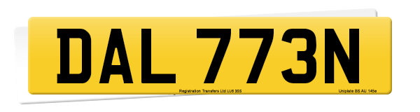 Registration number DAL 773N